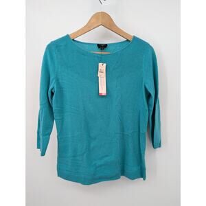 Set of 3 100% Cashmere Talbots Petites Women's Sweaters Size SP 1 NWT 2 EUC Blue